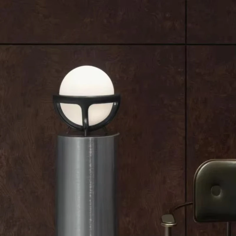 Dark Deconstructivism Light Emitting Diode Decorative Brass Glass Bedside Modern