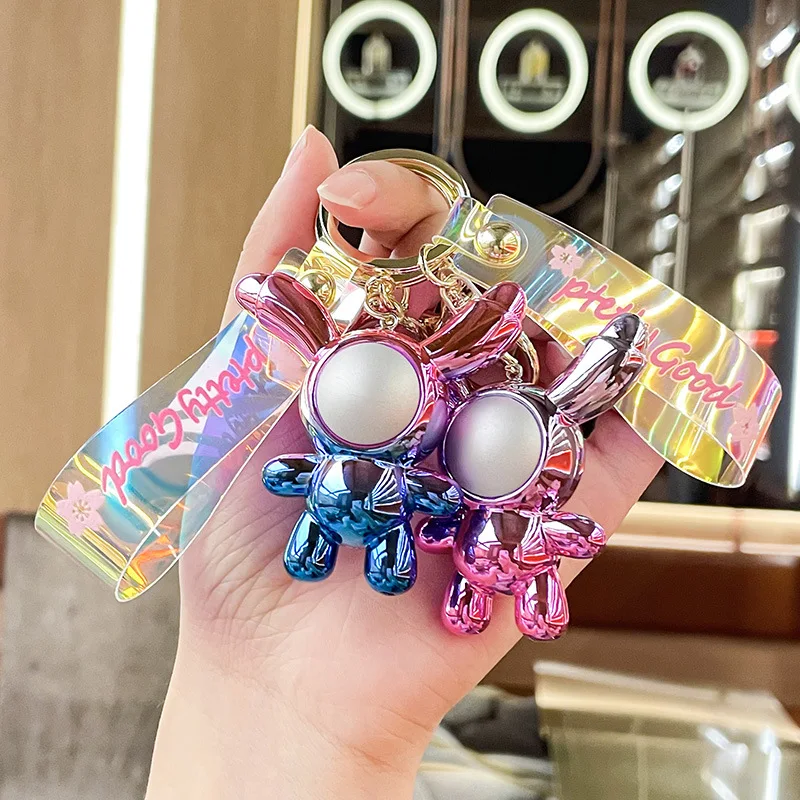 

Брелок Minso с акриловым гальваническим зеркалом и гладкой поверхностью, милая сумка, аксессуар, подвеска, машина с когтями в подарок