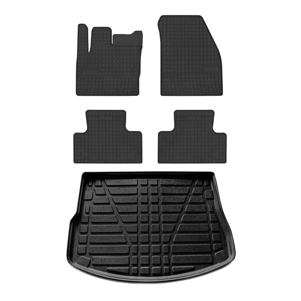 

Floor Mats Cargo Liner Set for Land Rover Range Rover Evoque 2012-2019 Black 5x United States