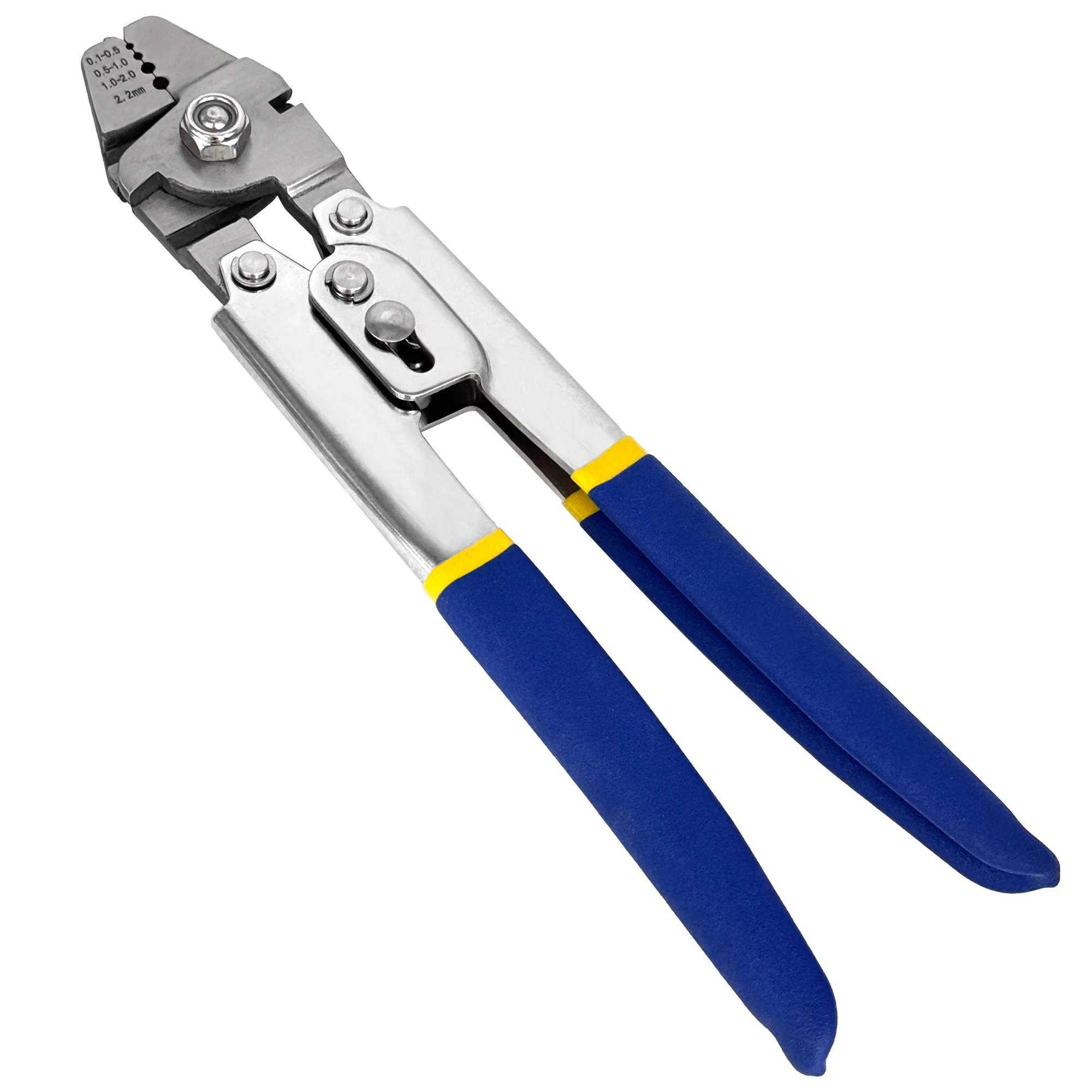 Wire Rope Crimping Pliers Aluminum Ferrules-Accommodates Crimper Tool for Loop Sleeves and Swaging Crimper Tool Kit Clamp