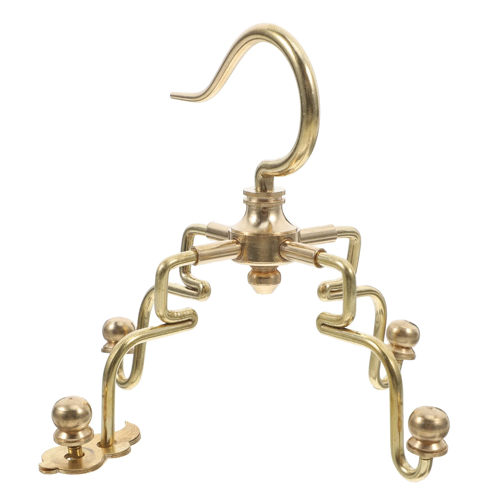 إكسسوارات صينية تقليدية عتيقة للطيور النحاسية المتينة لأقفاص الطيور الصغيرة للاستخدام الداخلي والخارجي شماعة معدنية موثوقة وآمنة