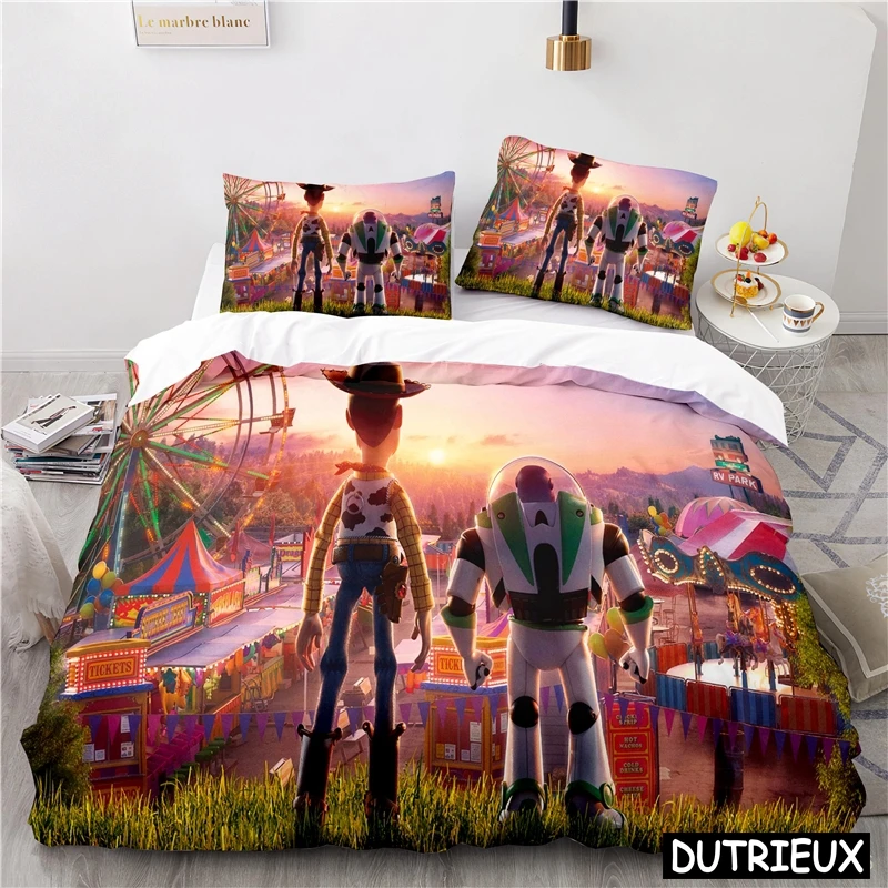 3D Printed Toy Story Buzz Lightyear Bedding Set Queen King Size Duvet Cover With Pillowcase Set Comforter Cover Set Bedclothes