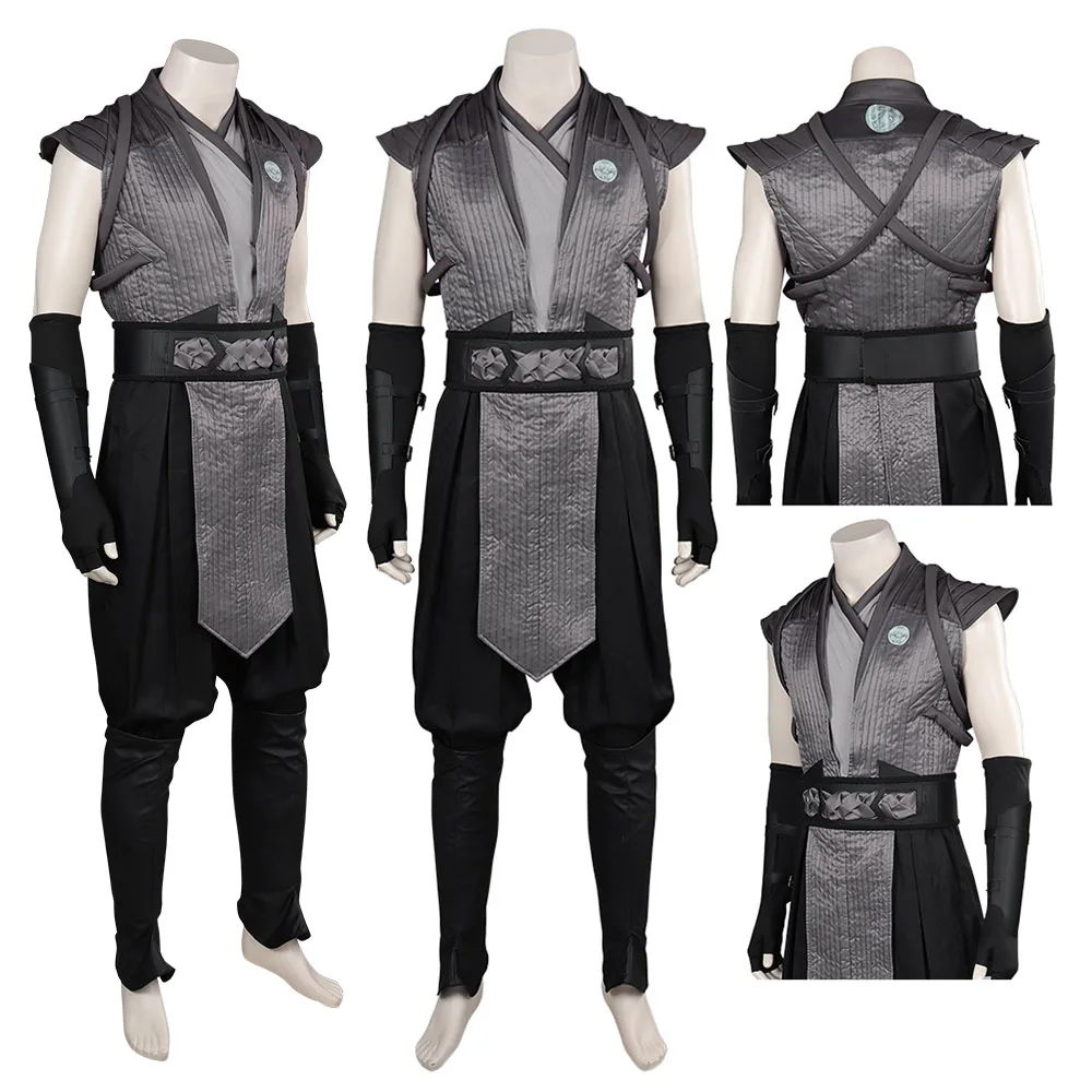 Mortal Cos Kombat Smoke Cosplay Costume For Adult Men Male Top Pants Role Playing Outfits Halloween Carnival Party Disguise Suit