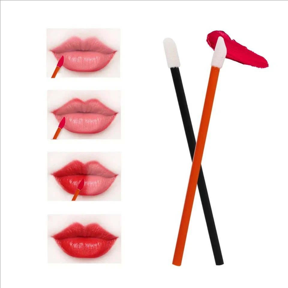 MJ 50Pcs Disposable Eyelash Eyebrow Brushes Gloss Swabs Lash Brush Eyeshadow Gloss Mascara Brushes