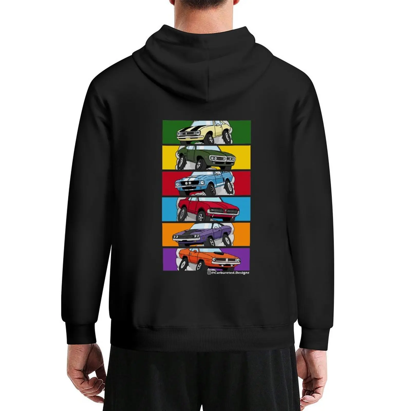 

Ponycar series Hoodie men's clothing hooded shirt korean autumn clothes men wear new in hoodies and blouses
