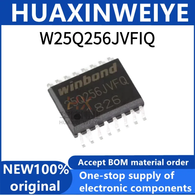 1/5/10pcs Original genuine patch W25Q256JVFIQ SOIC-16 flash chip 32Mx8bit SPI interface