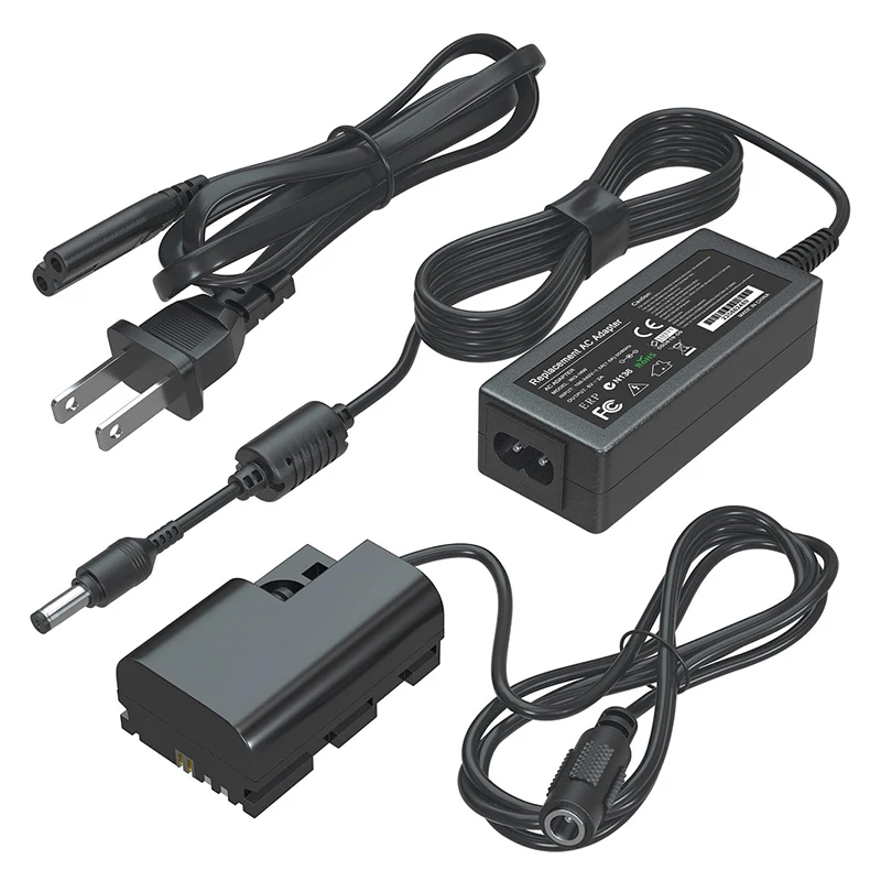 ACK-E6 DR-E6 Adaptador de corriente alterna de repuesto LP-E6 Kit de acoplador de batería simulada para Canon 80D, 70D, 60D, 90D, 6D, 7D, 7D Mark II, 6D Mark II, 5D Mark II, 5D Mark IV, 5D Mark III , cámaras EOS R5,etc