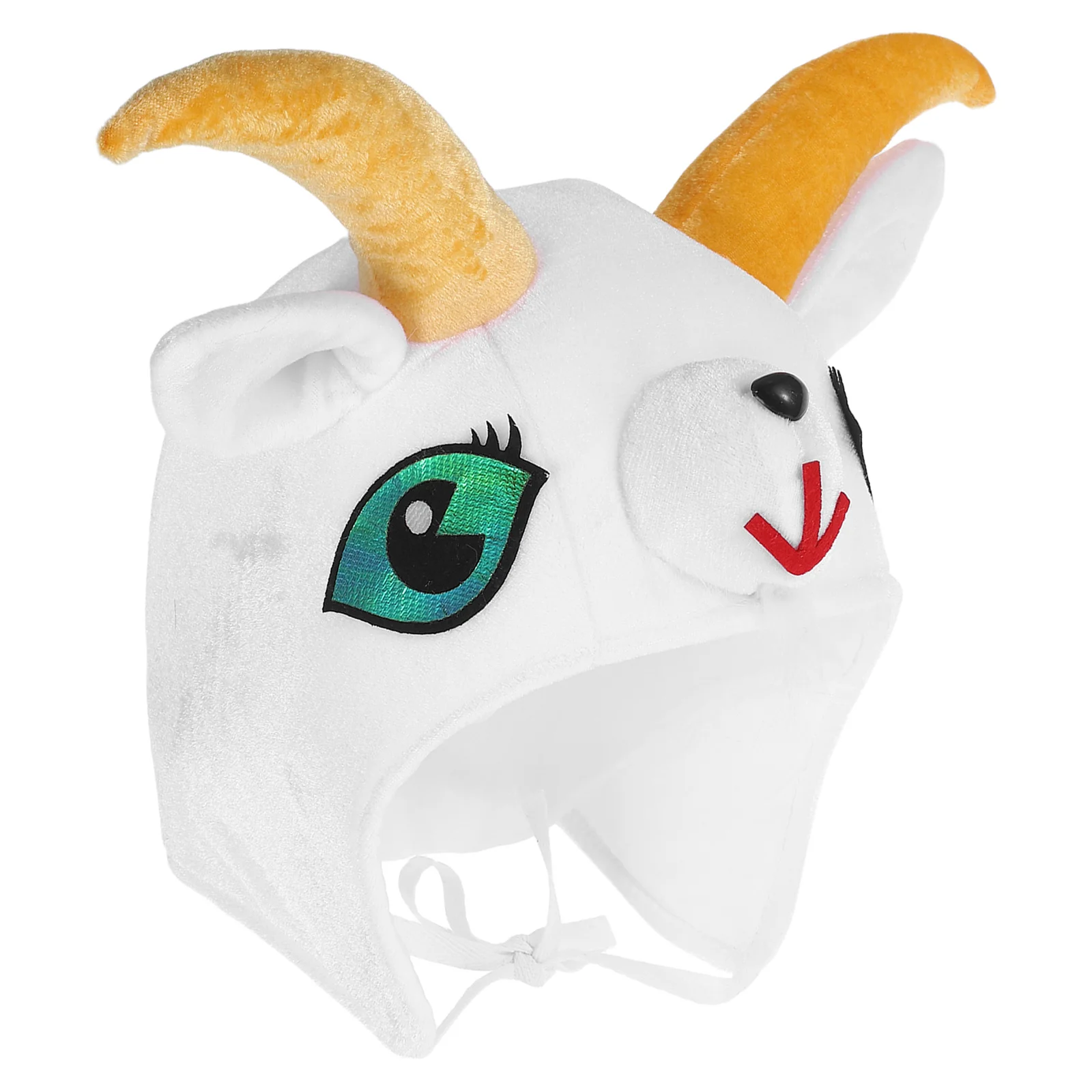 الماعز زي قبعة الكرتون الكرتون الأغنام أغطية الرأس حية آذان الماعز قبعة أغطية الرأس تأثيري صور الدعائم الملحقات