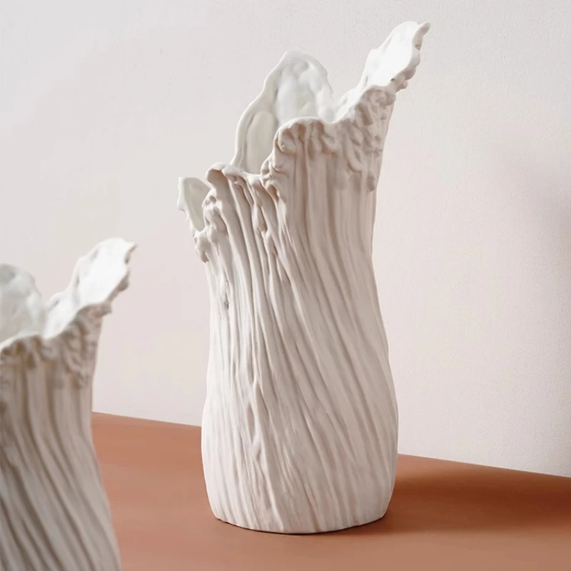 

Light Luxury High-end Style Vase Art Living Room Decorative Item Design Sense Retro Ceramics Vases Vaas Living Room Decorations