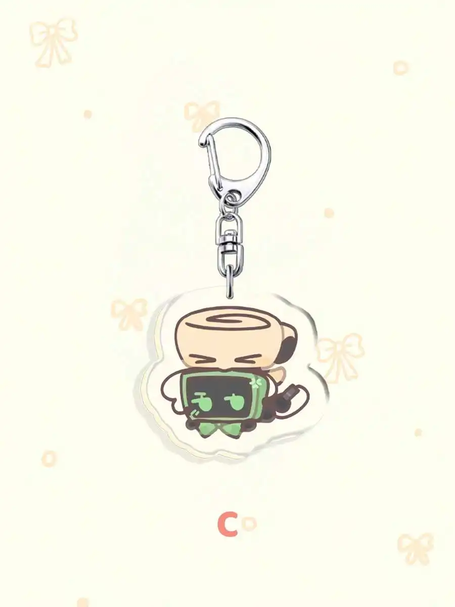 

1pc 7pcs Back To School Video Game Theme Key Charm Set Cute Chibi Acrylic Bag Charm Ideal Gift for Gamers Students Teachers and
