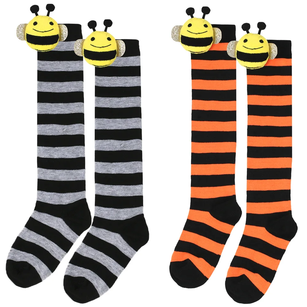 منتج جديد: جوارب Little Bee، جوارب الهالوين، جوارب طويلة للأطفال، جوارب لطيفة ذات طابع كرتوني من أوروبا وأمريكا #4