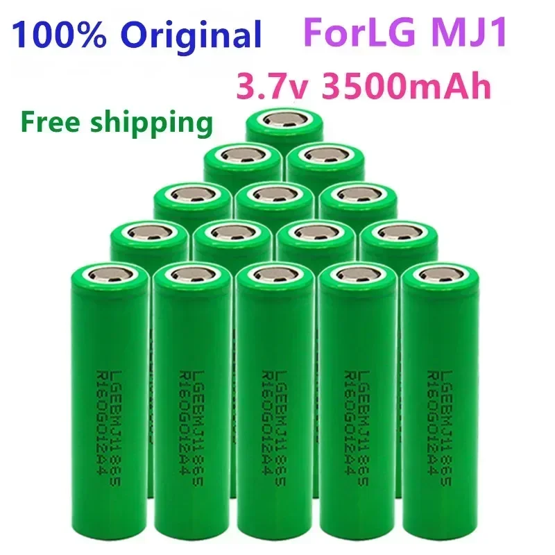 1-10PCS 100% Original MJ1 3.7 V 3500 mAh 18650 Lithium Rechargeable Battery for Flashlight Batteries for LG MJ1 3500mah Battery