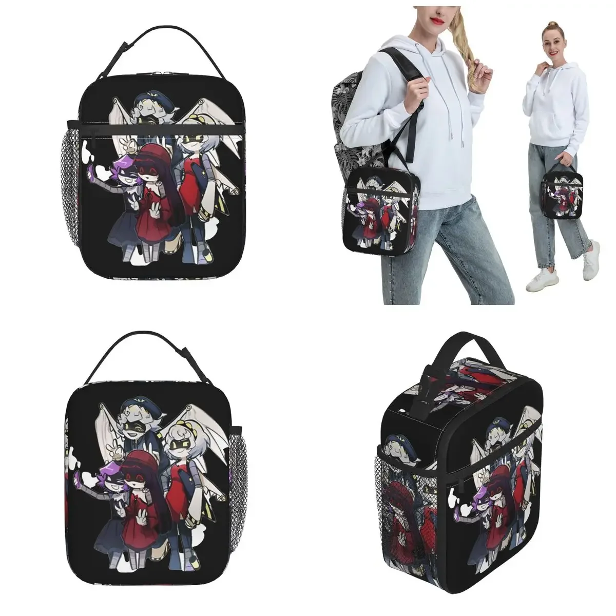 Murder Drones TV Series Thermal Insulated Lunch Bags for Work Uzi Doorman Portable Food Bag Men Women Cooler Thermal Lunch Boxes