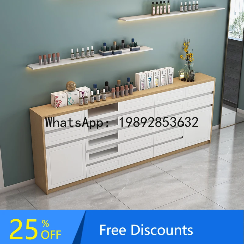 Z5 Nail Salon Display Cabinet Nail Polish Gel Storage Floor-standing Nail Polish Color Wall-mounted Storage Side