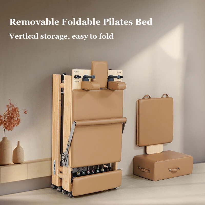 Foldable Pilates Bed Core Fit Equipment Training Fitness Bed Customizable with Square Box Pilates Reformer view 5