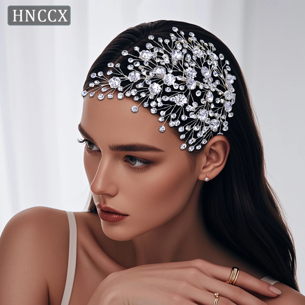 

YouLaPan Fashionable Bridal Wedding Rhinestone Hair Patch Handmade Exquisite Women's Banquet Dance Party Hair Accessories HP561