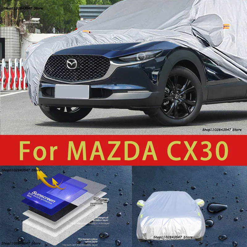 

Защитный чехол для MAZDA CX30, защита от солнца, защита от охлаждения, автомобильная одежда, защита краски автомобиля