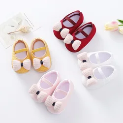 Crianças novas tamancos de verão 0-18m recém-nascido do bebê da menina princesa bowknot sandália tênis da criança macio berço walkers sapatos casuais