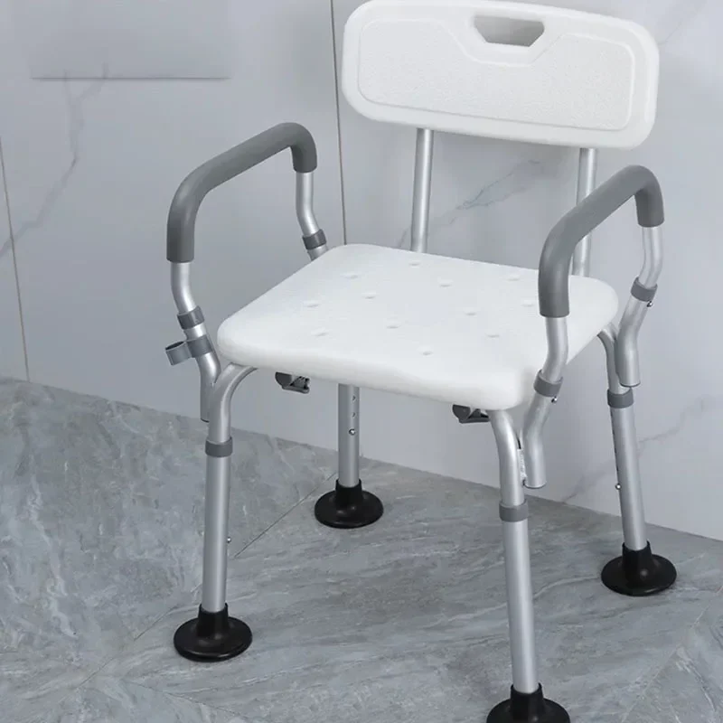 Lightweight Aluminum Alloy Bath Stool Japanese Style Shower Seat Non Slip for Adults Elderly Stroke Patients and Pregnant Women​