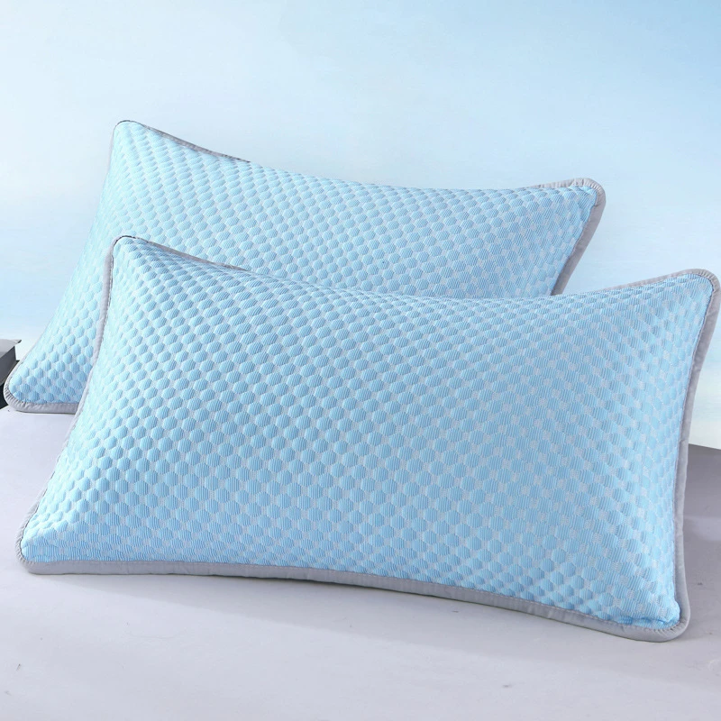Summer Cooling Pillowcase Ice Bean Bean Pillowcase Cool Feeling Air Conditioning Cover Washable Pillowcase 48×74cm No Pillow