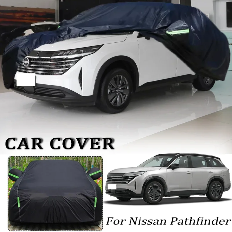 

For Nissan Pathfinder Car Covers Outdoor Waterproof Dustproof Sun Rain Snow Protection Thick Oxford Cloth Full Car Accessories
