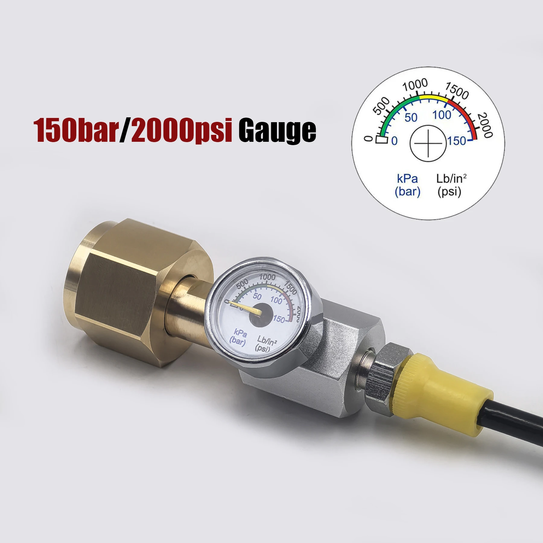 Kit adaptador llenado tanque CO2 máquina agua soda desconexión rápida - imagen 2
