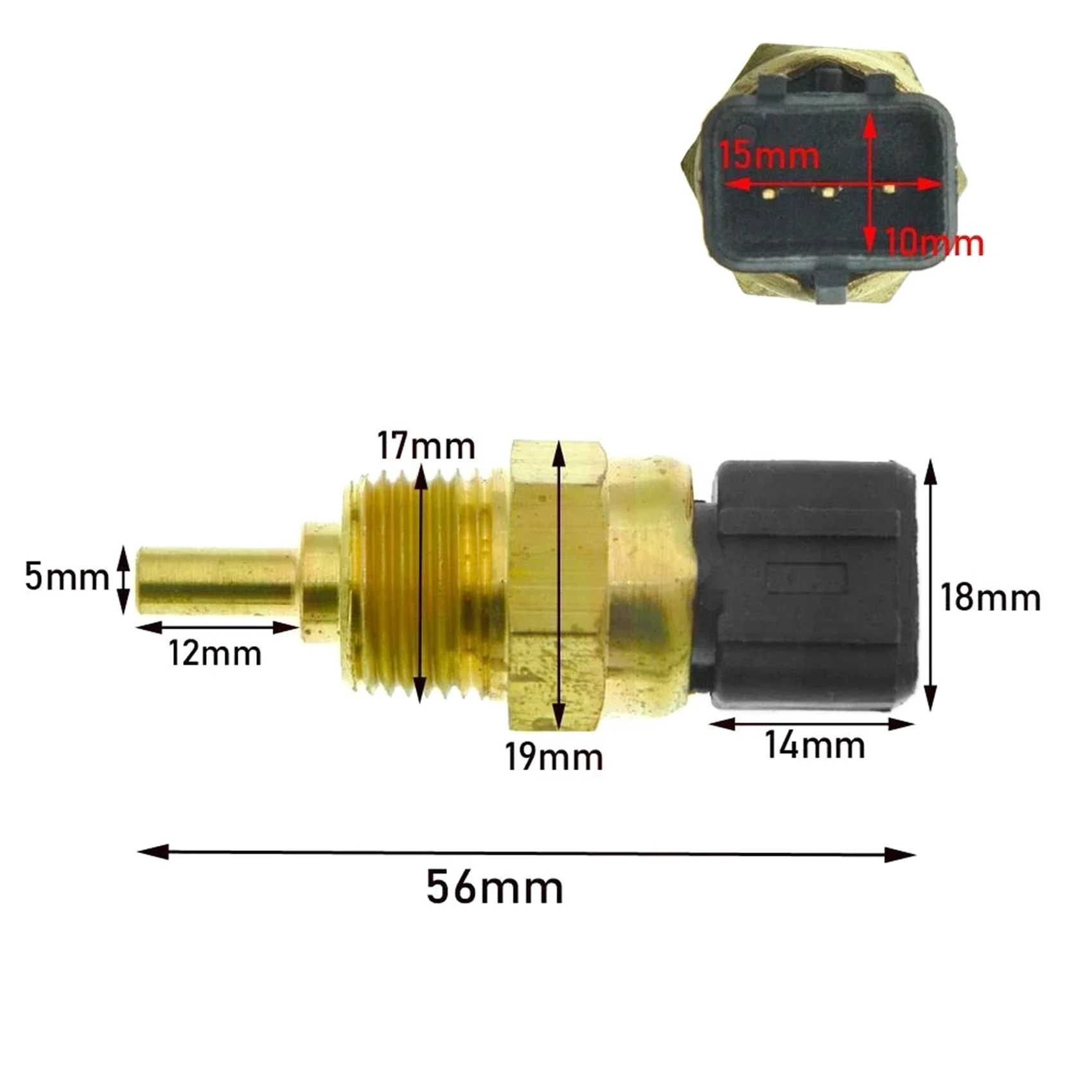 Auto Parts Czujnik temperatury płynu chłodzącego silnik do Hyundai Kia 2000-2015 39220-38030