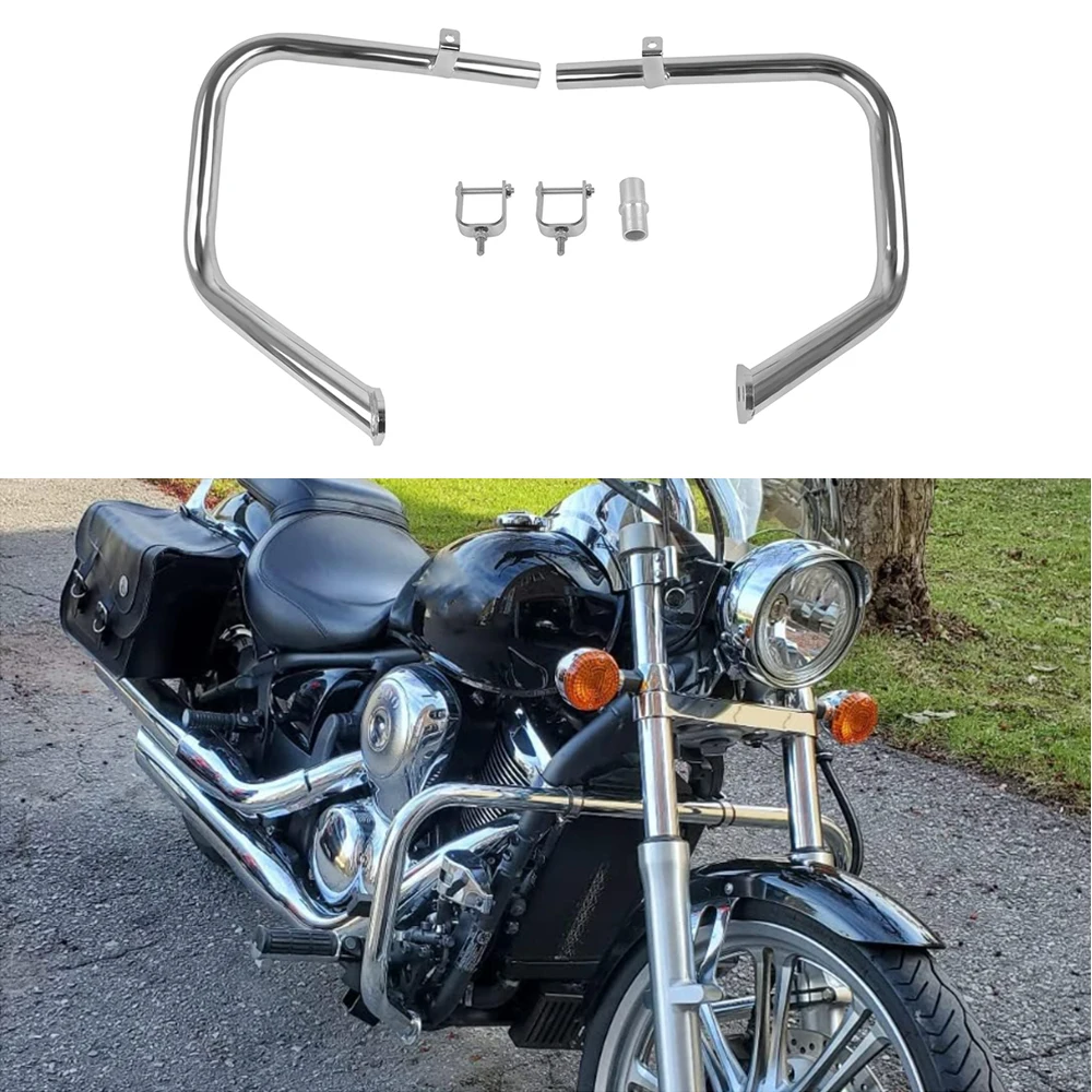 Motorcycle VN900 Engine Guard Crash Bar Fairing Bumper Stunt Cage Protector For KAWASAKI Vulcan VN 900 Classic /LT 2006-2023