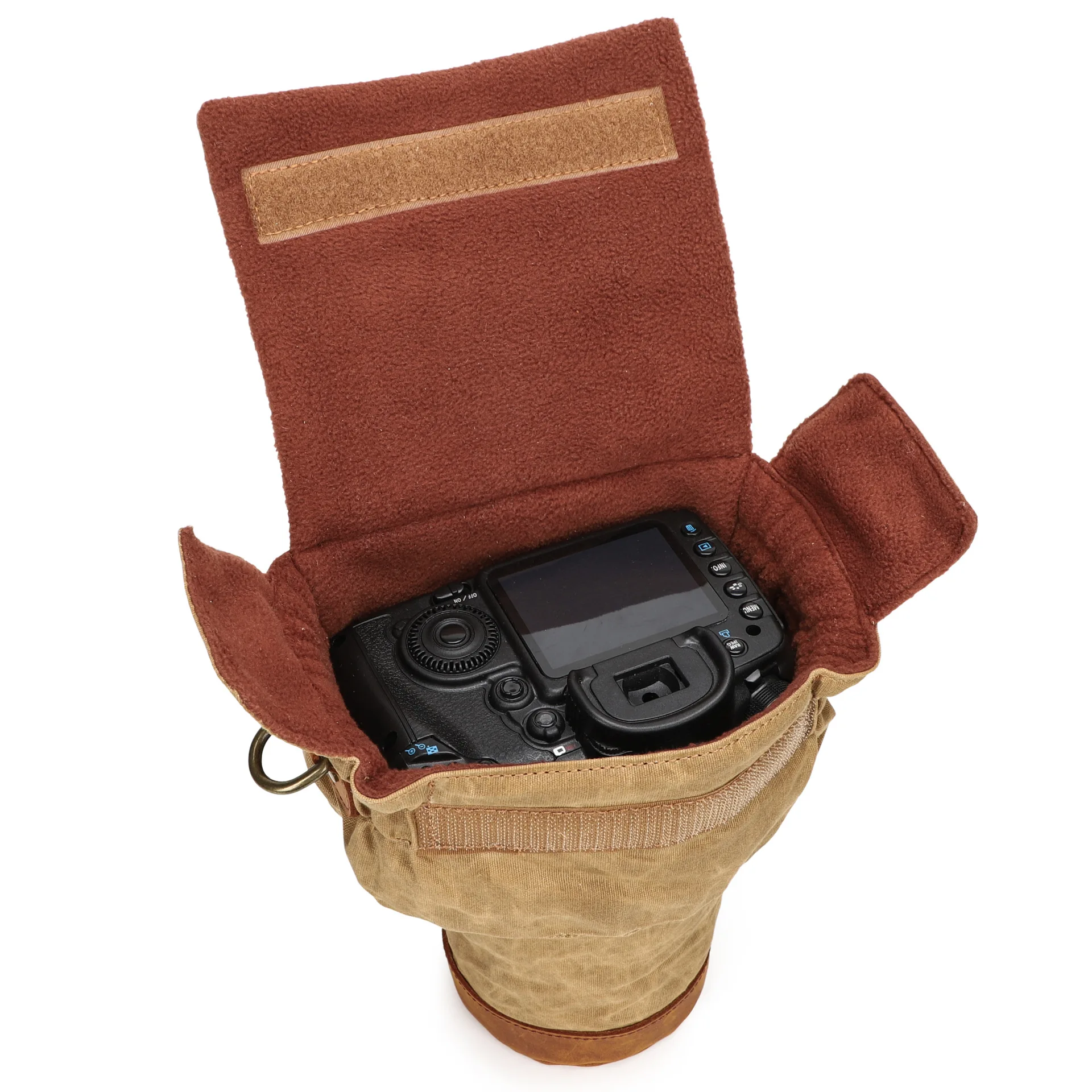 Shock absorption and anti-drop second-generation camera shoulder bag 100D SLR digital liner protection bag canvas photography
