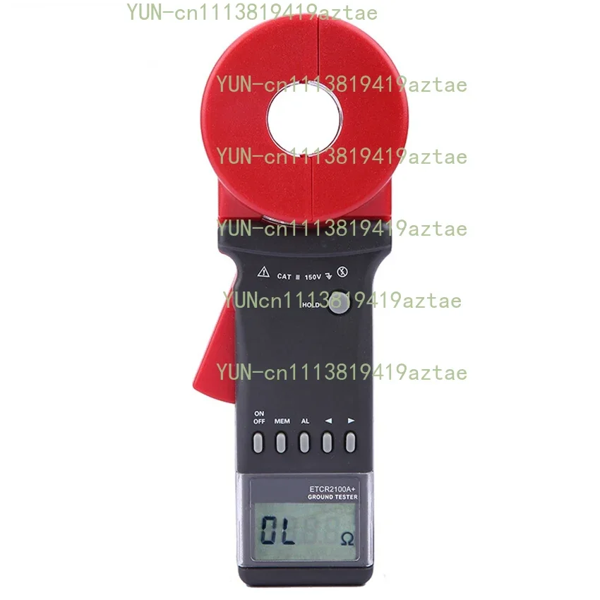 ETCR2100A+ Digital Ground Clamp Earth Resistance Tester 32mm High Precision 200Ω Loop Resistance Measurement Meter