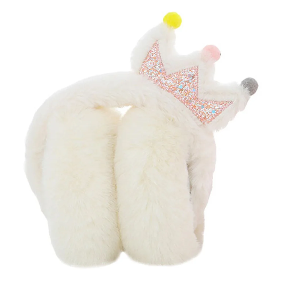 

1Pcs Children Winter Earmuff Cartoon Crown Pattern Outdoor Ear Cover Kids Ear Warmer Warm Keeping Portable Adorable