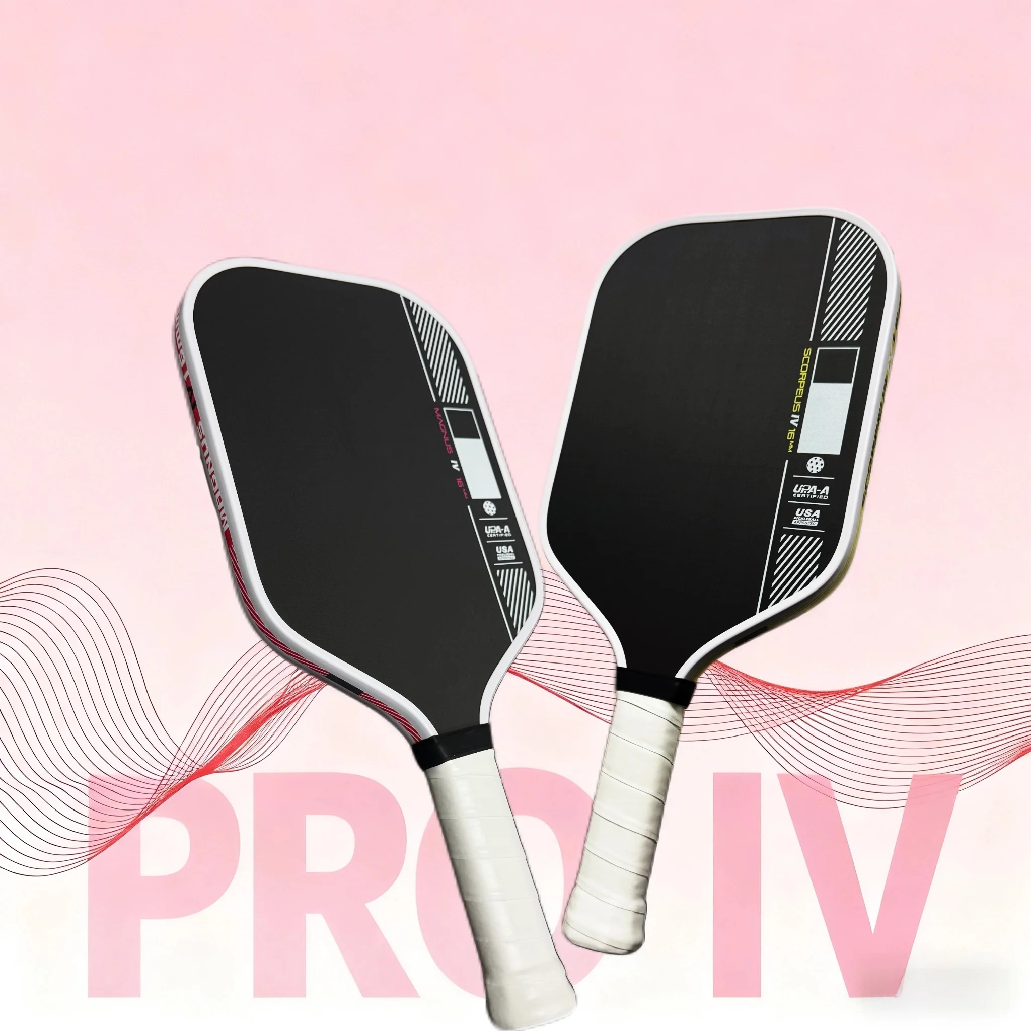 

Pro IV Pickleball Paddles – Raw Carbon Fiber Surface – Perseus, Hyperion, Scorpeus & Magnus Shapes – 16mm – Propulsion Core – El