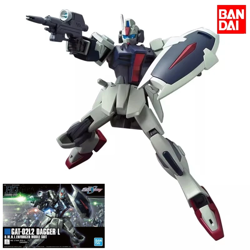 

Bandai Original HGUC h237 GAT-02L2 Dagger L Gundam 1/144 Anime Action Figure Assembly Model Toys Collectible Gifts For Children