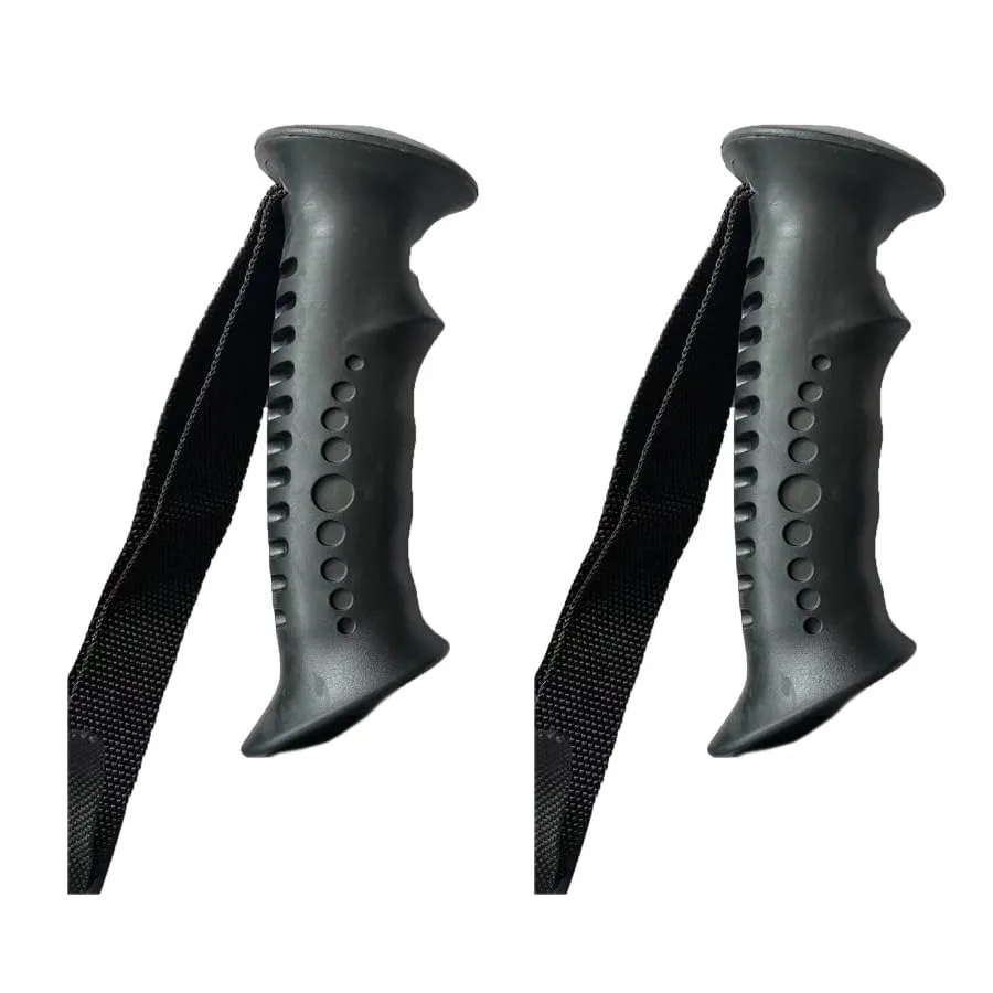 Paquete de 2 adaptadores de funda de goma de repuesto para mango de palo de trekking con correas de mano para 20 mm de diámetro. Bastones de senderismo Bastón Ca