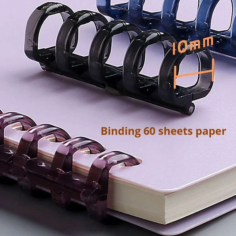 3 teile/los 5 Löcher Lose Blatt Binder Ringe Löcher Tagebuch Notebook Ringe Schreibwaren Binder Clip Halter Buch Bindung Ringe