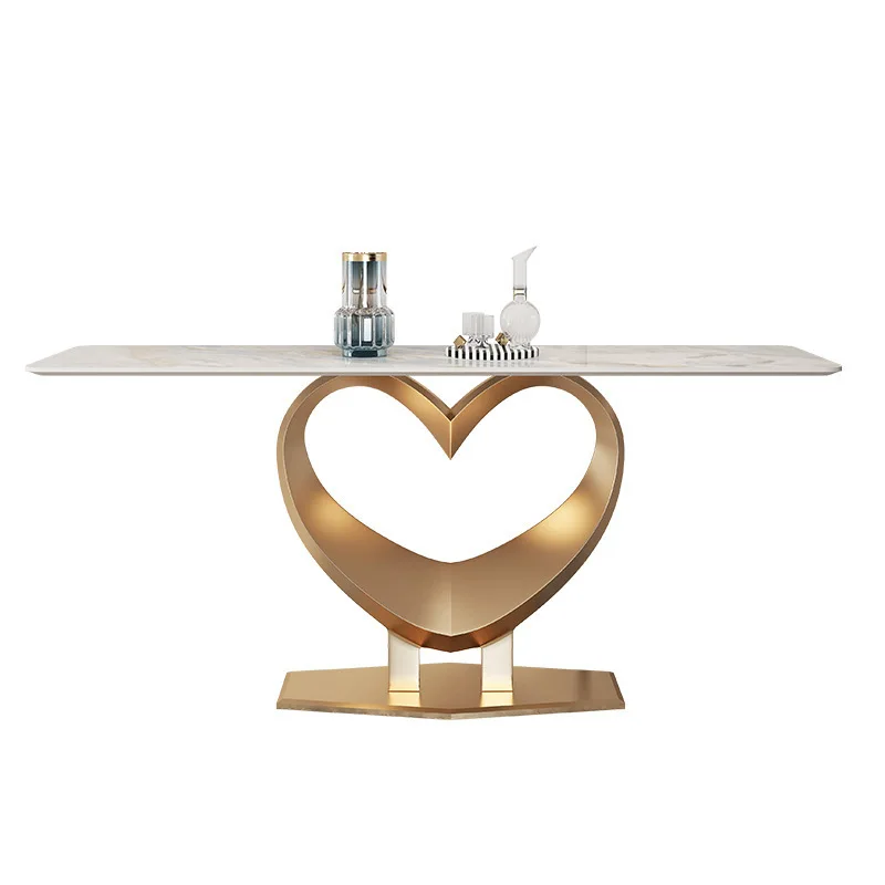 

minimalist rock slab door entrance cabinet light luxury style foyer end view table partition entrance stainless steel fo