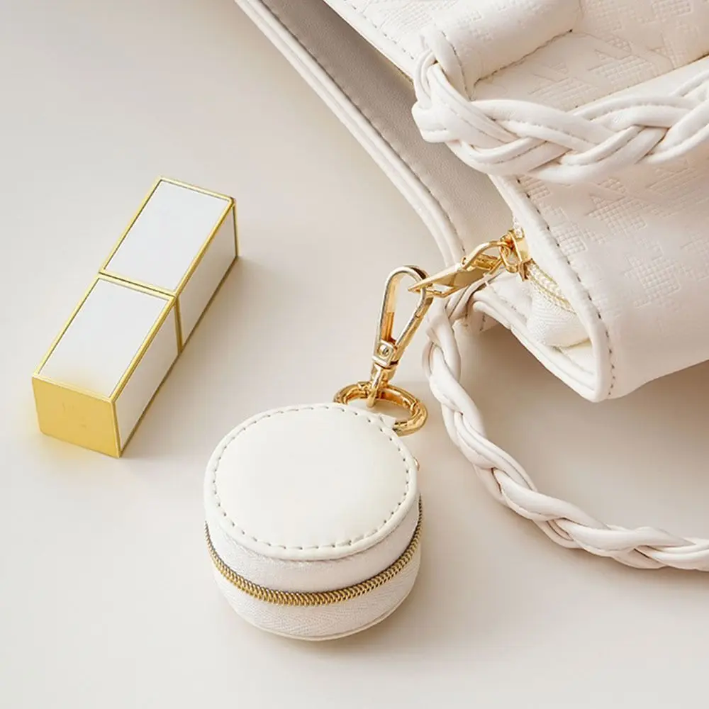

Мини-однотонный чехол для ювелирных изделий из искусственной кожи с брелоком, ожерельем, кольцом, роскошная легкая коробка для хранения ювелирных изделий для женщин