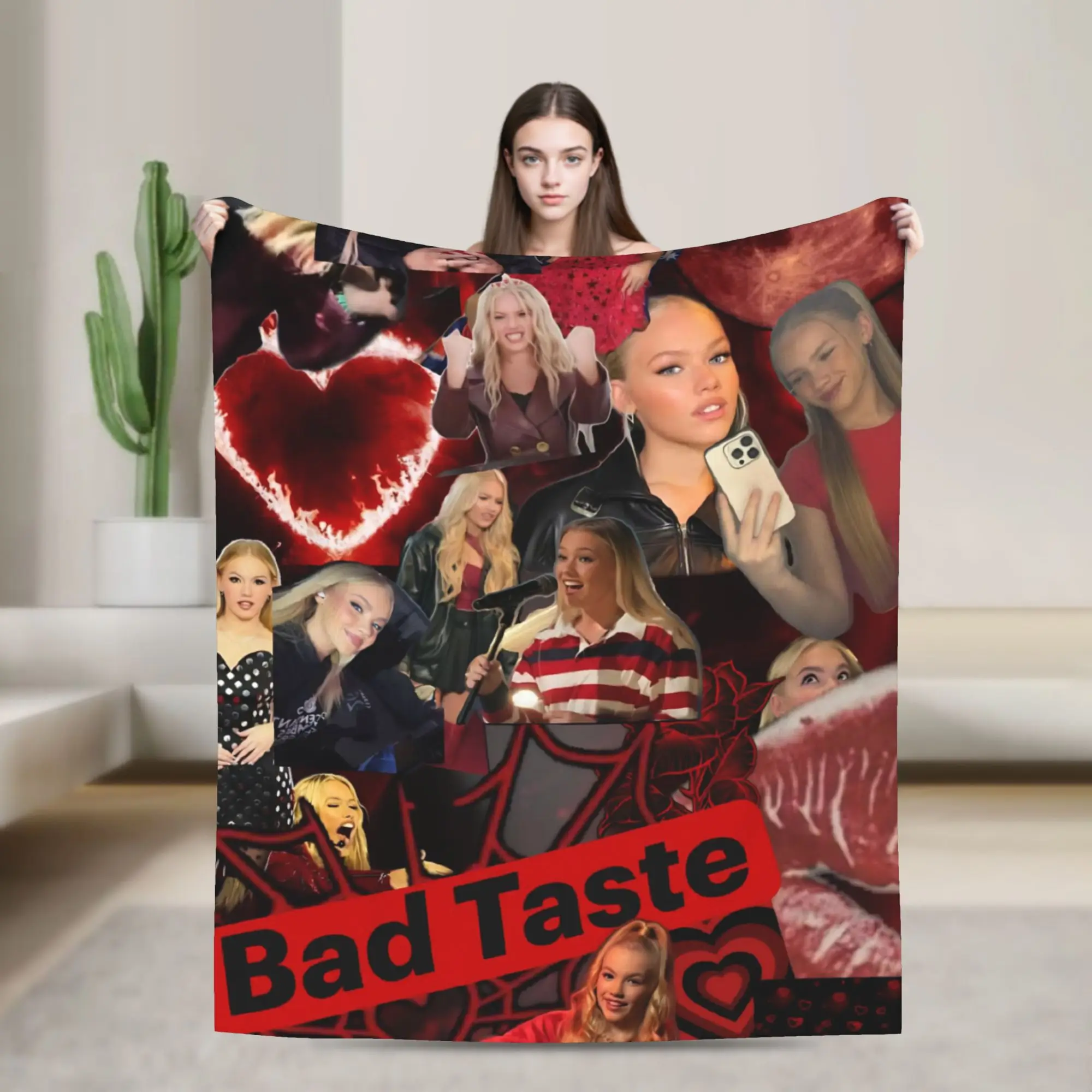 Bad Taste Freyas Singer Skyes  Blanket Fleece Spring Autumn  Breathable Soft Throw Blankets for Sofa Outdoor Bedding Throws