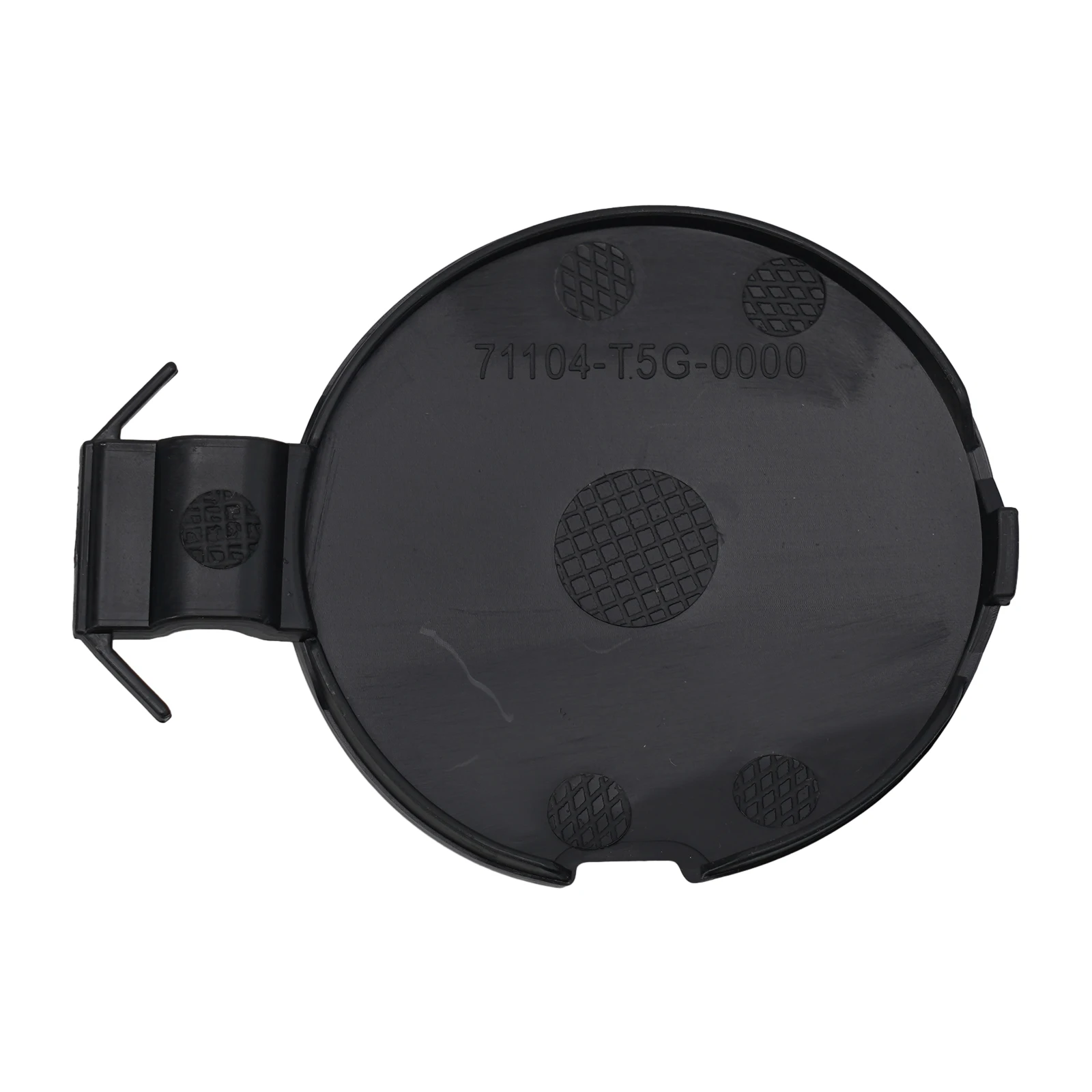Car Tow Hook Eye Cap Towing Hook Cover Car Front Bumper Towing Hook Cover Black Cap For Honda For Fit 2014-2017 71104-T5H-H00