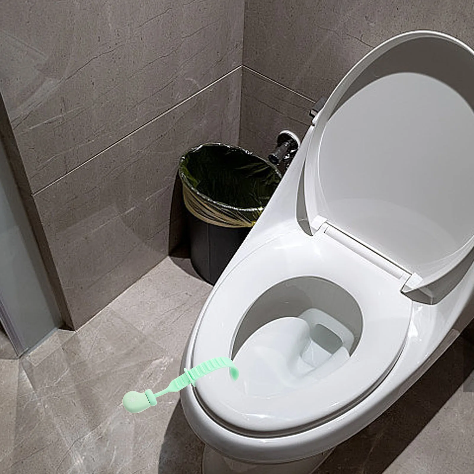 

Portable Christmas Green Sock Silicone Toilet Seat Lifter Bathroom Must Haves Holiday Accessories Non Slip Easy Grip H For