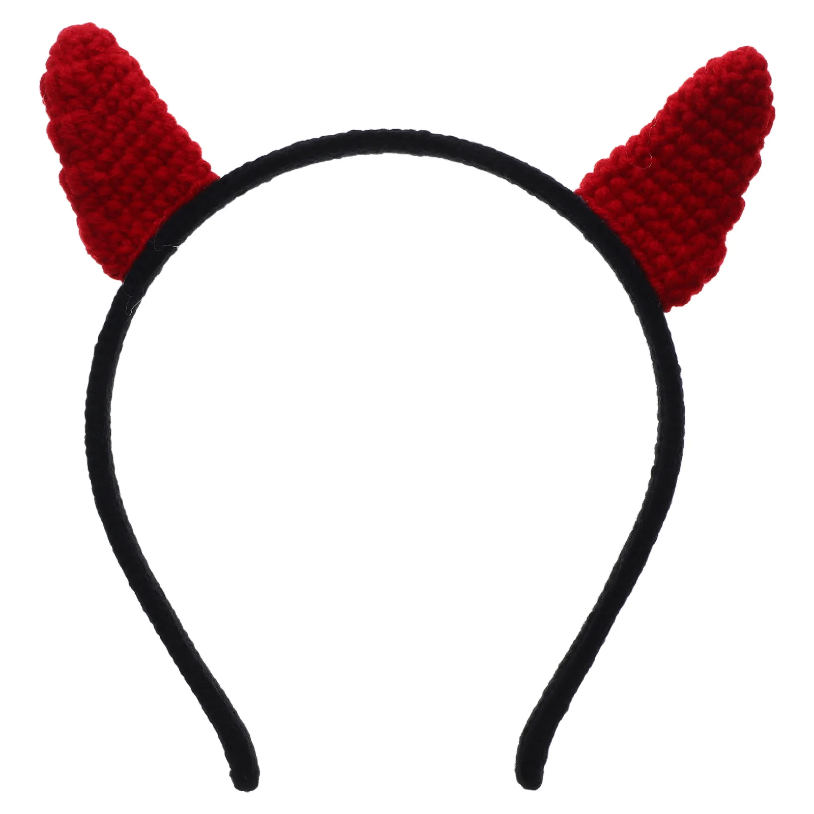 

Wool Horn Headb s Girls H made Knit Horn Headb Knit Elastic Halloween Costume Prop Party Wedding Accessories