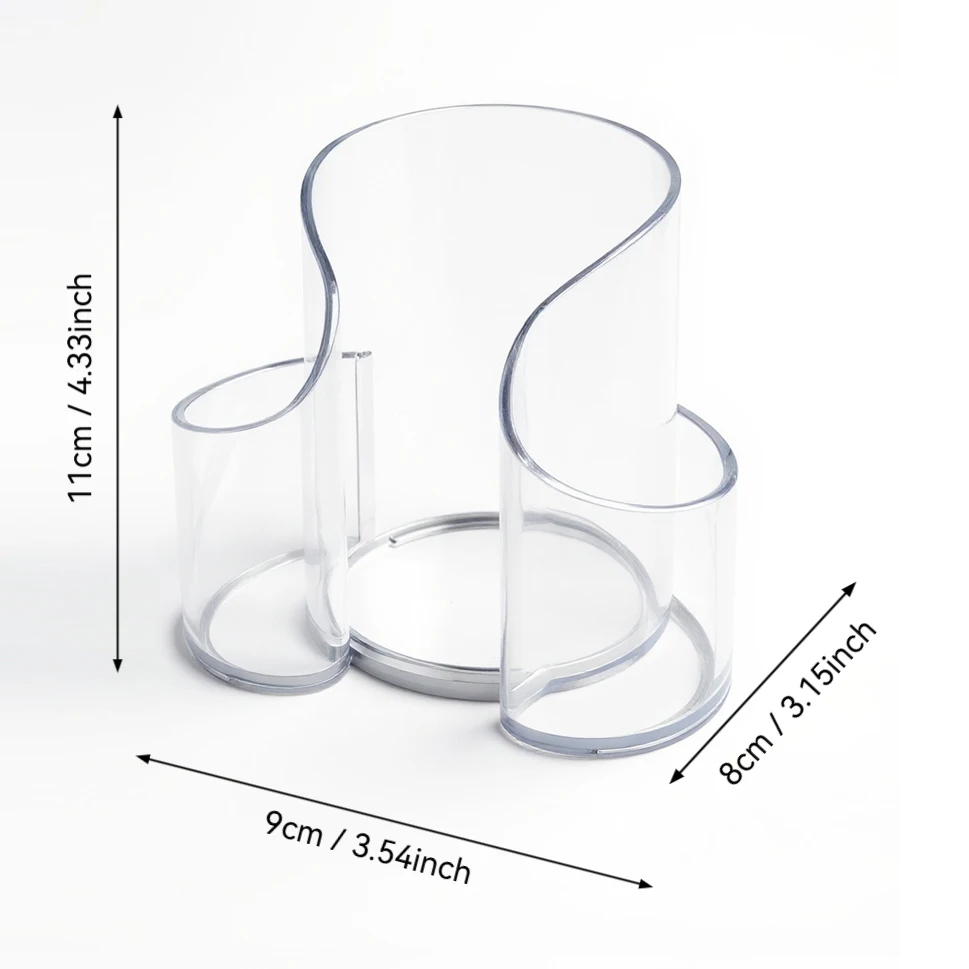 Акриловая коробка для хранения, банка для ванной комнаты, органайзер для макияжа, хлопковый круглый держатель для подушечек, коробка для ватных тампонов, держатель Qtip, диспенсер-органайзер, банка