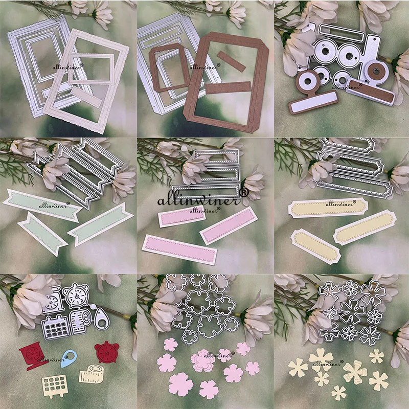Nowa seria przybywa Metalowe matryce do wycinania Szablony do scrapbookingu DIY Dekoracyjne wytłaczanie Rękodzieło Szablon do wycinania