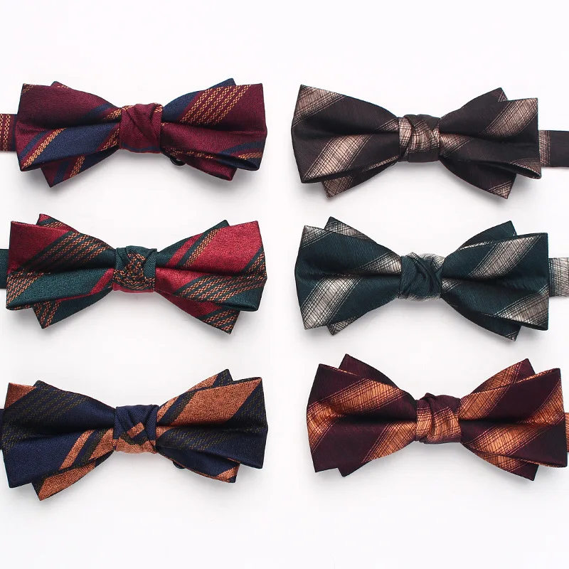 Formal business men with diamond bow tie, fashionable wedding groom best man fashion version