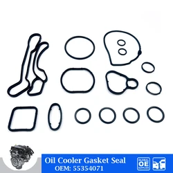 Engine Oil Cooler Gasket Seals For Chevrolet Cruze Aveo Sonic Pontiac Saturn Astra 1.6L 1.8 Car Accessories 93186324 55354071