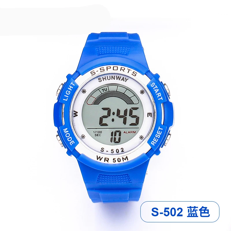Student Electronic Watch Night Light Waterproof TPU Strap Multi functional Fashion Sports and Leisure Children's Watches