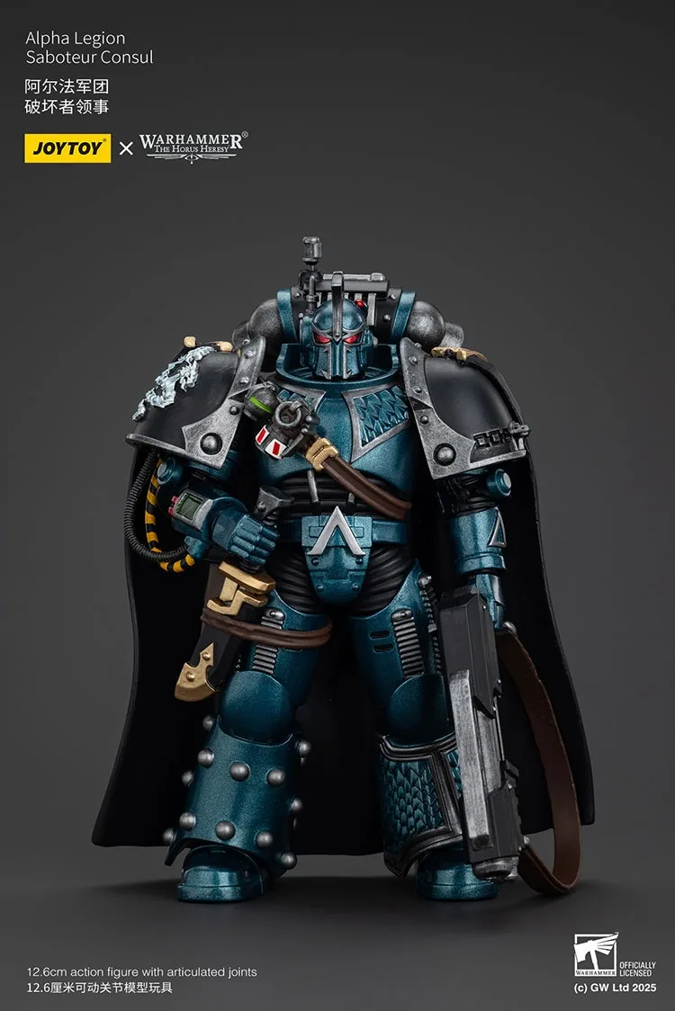 

JOYTOY Warhammer "The Horus Heresy" Alpha Legion Saboteur Consul Action Figure Doll Collection Decoration Gift Original Model