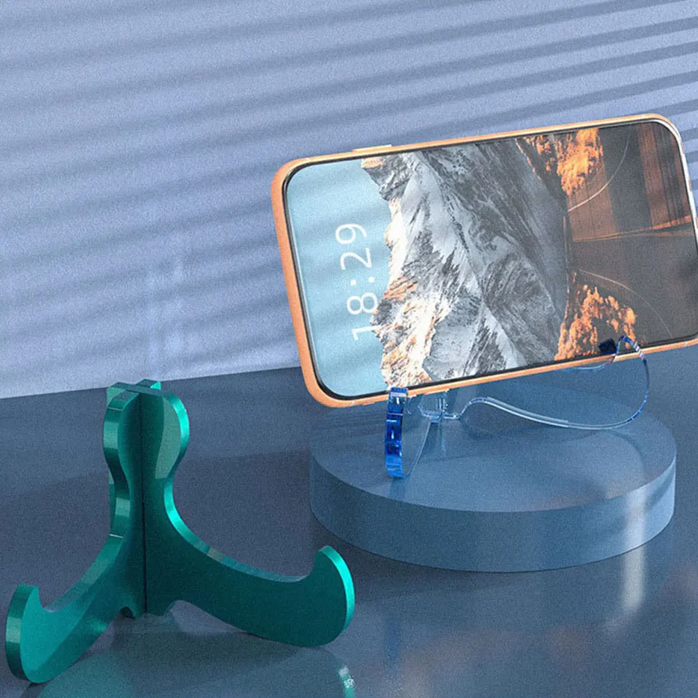 

2Pcs DIY Crystal Epoxy Silicone Mold Flexible Phone Holder Stand Book Display Craft Making Mold DIY Phone Holder Molds