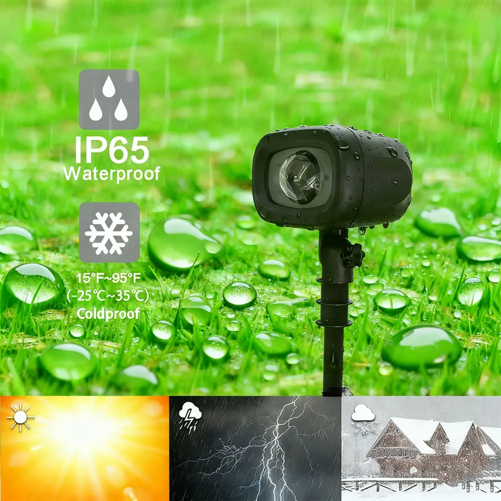 2025 عيد الميلاد السنة الجديدة في الهواء الطلق مصباح ليد الغيوم الملونة الديناميكية السماء المرصعة بالنجوم مصباح فيلا حديقة عطلة ديكور عيد الميلاد الحديقة العارض #3