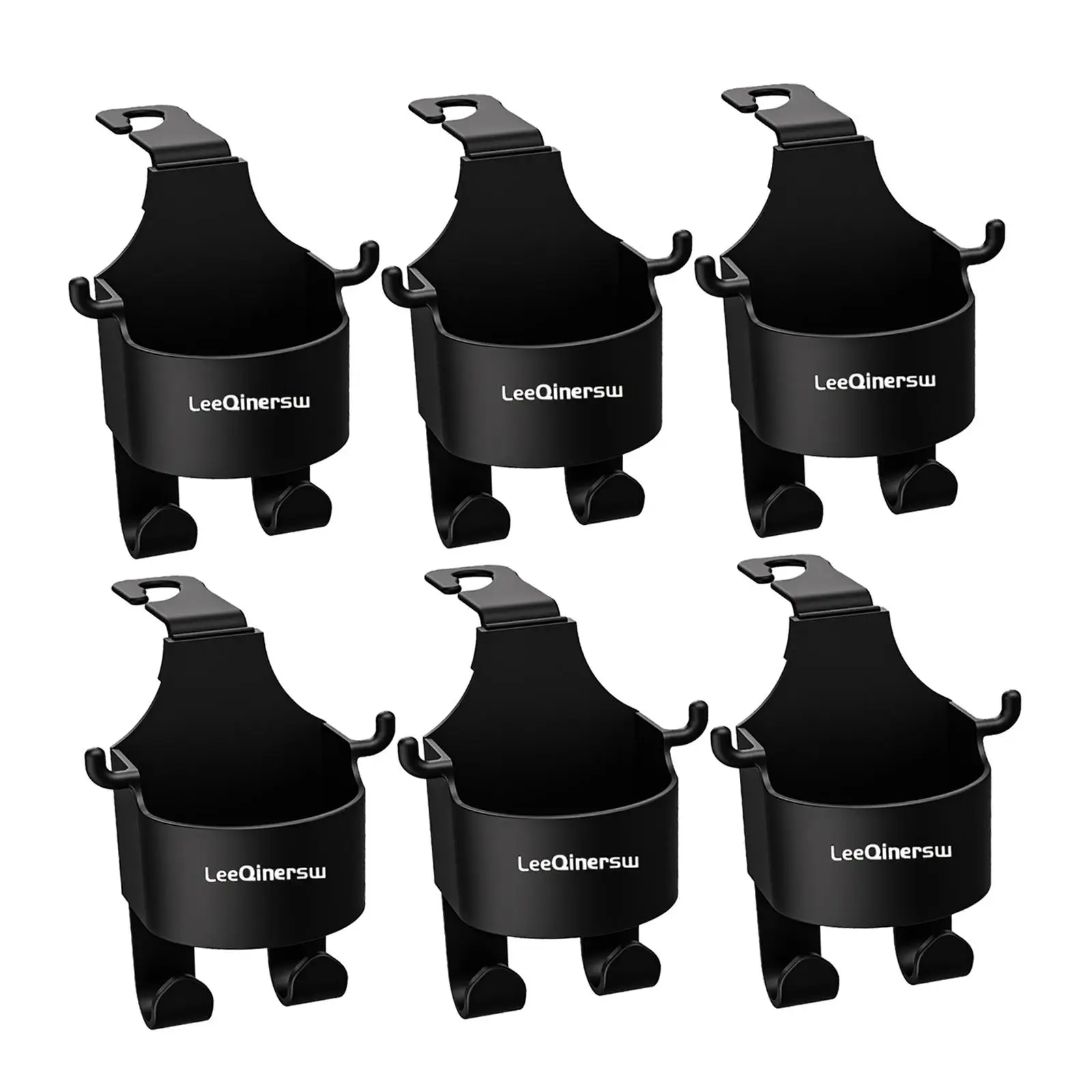 6x Seat Back Cup Holder Car Storage Organizer Multifunction Seat Head Hook for Keeping Car Interior Tidy Umbrella Key